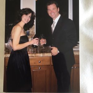 Calvin Klein strapless LBD 2P